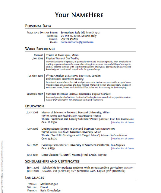 Clean Professional LaTeX CV Template | Typeset your CV with … | Flickr - Cv Met Of Zonder Hoofdletters