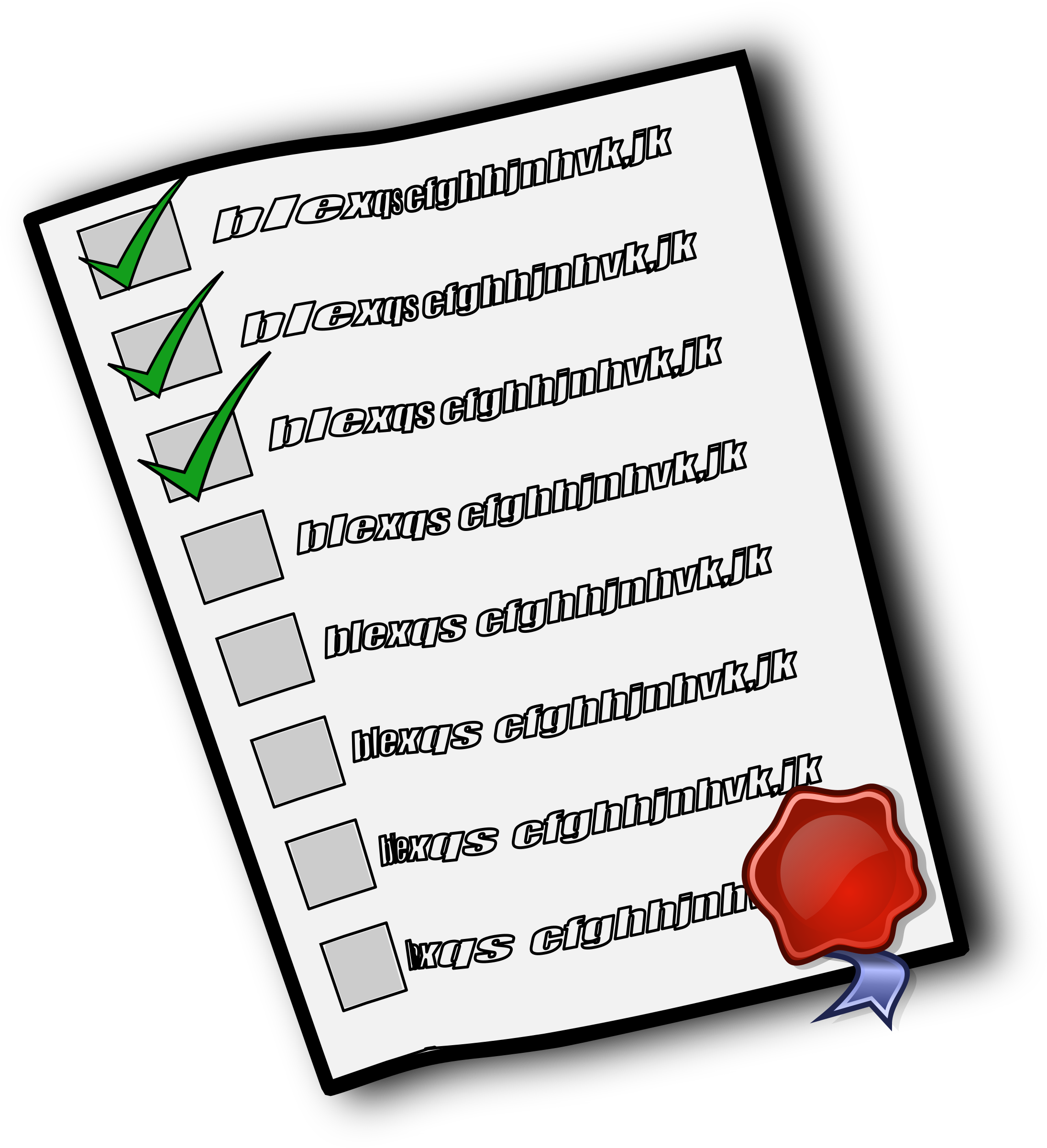 Clipart - Check list - List Of Villagers Animal Crossing