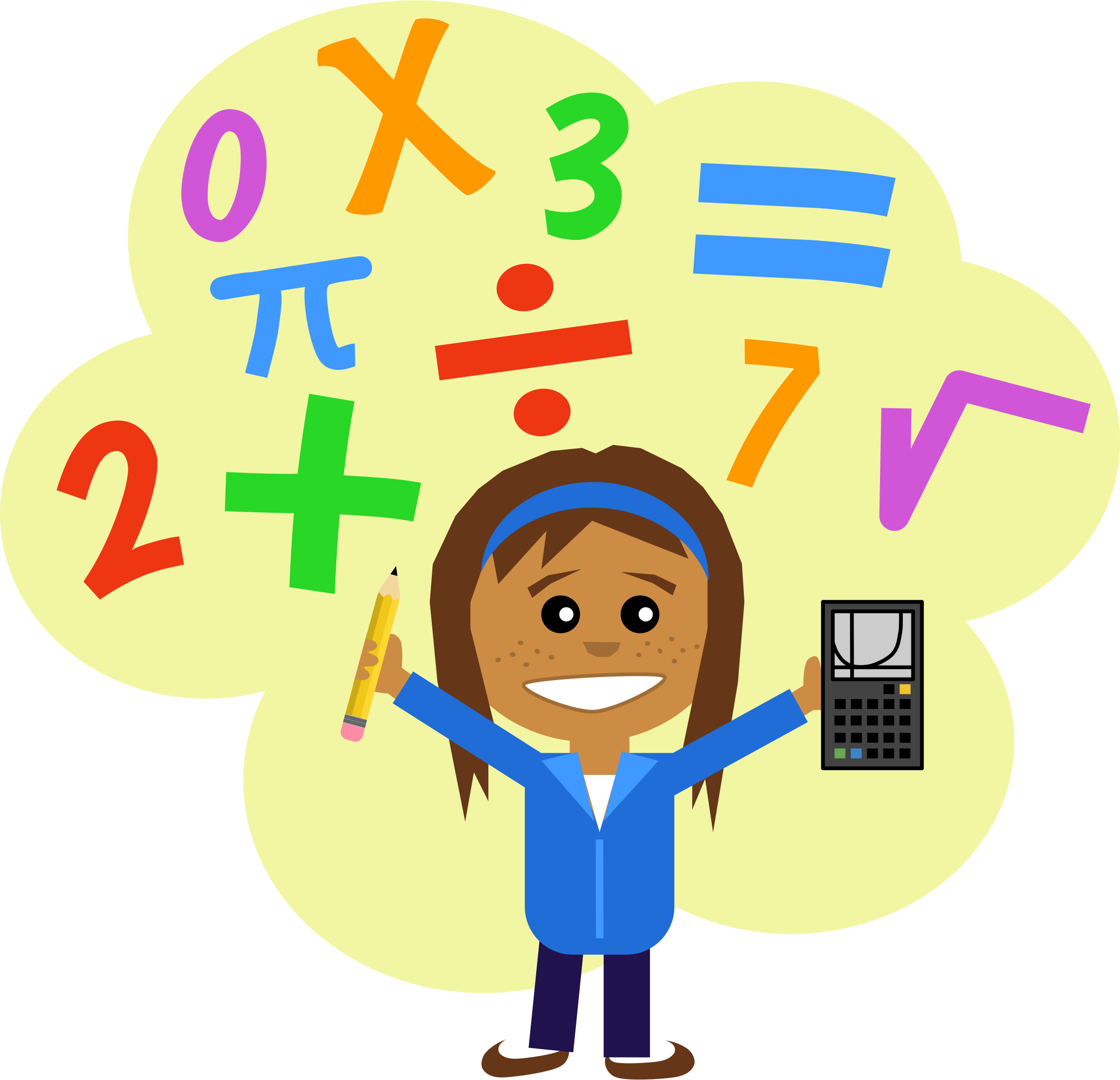 Clipart - Math Girl - Math Aa Sl Formula Booklet