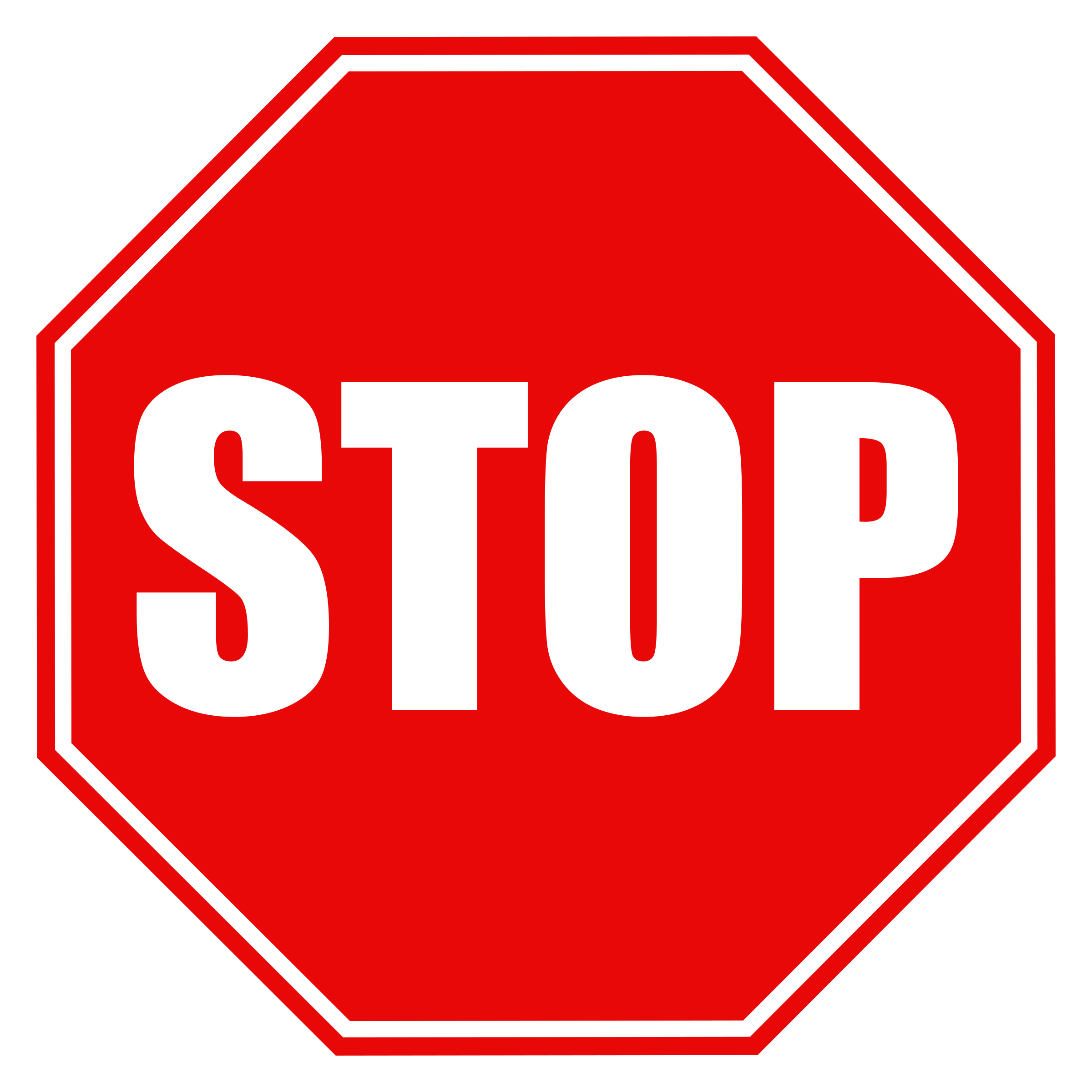 Clipart - Stop Sign - Stop De Sloop Van Het Spookslot