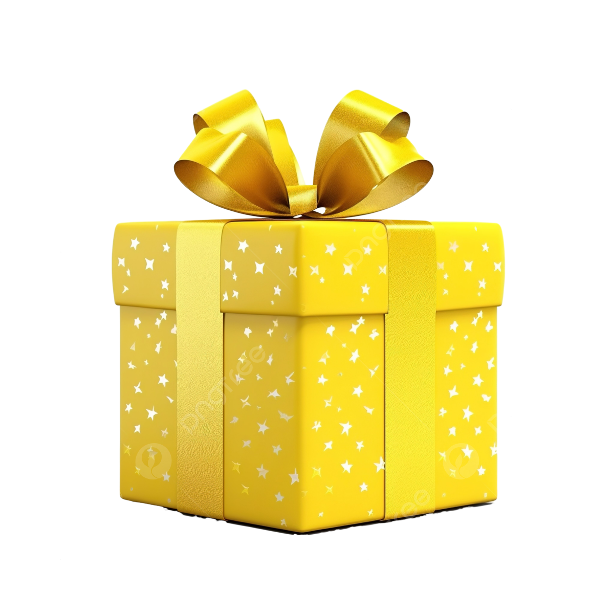 Coffret Cadeau Jaune Avec étoiles PNG , Jaune, Cadeau, Boîte Image PNG - Cadeau Grote Zus 7 Jaar