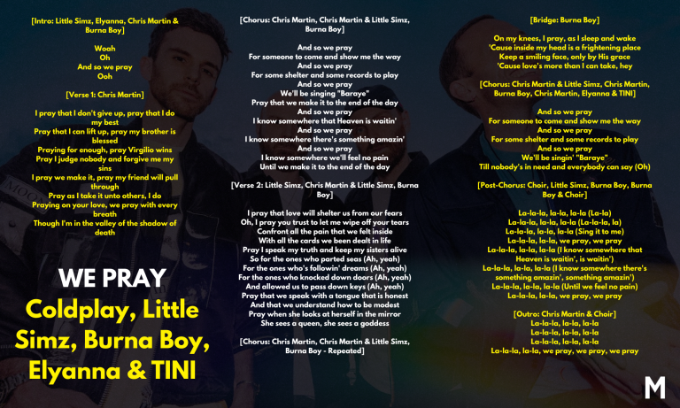 Coldplay WE PRAY Lyrics And Meaning: Unpacking The Words Behind This - Coldplay And So We Pray
