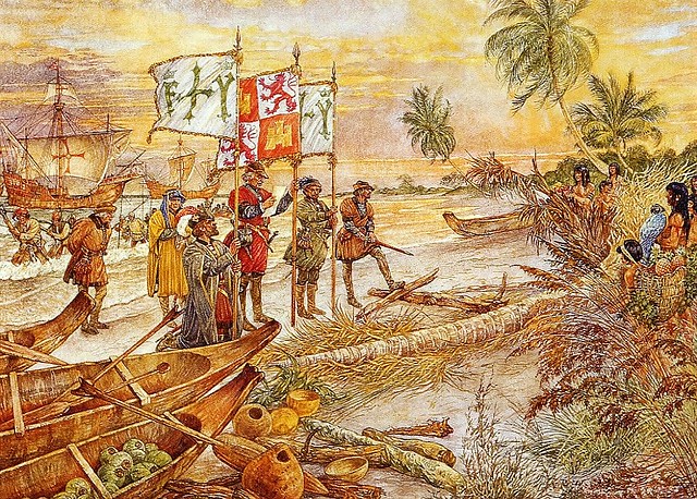 Columbus ontdekt Amerika 1492-016 | vroomshoop.com | Flickr - In Welk Jaar Ontdekte Columbus Amerika