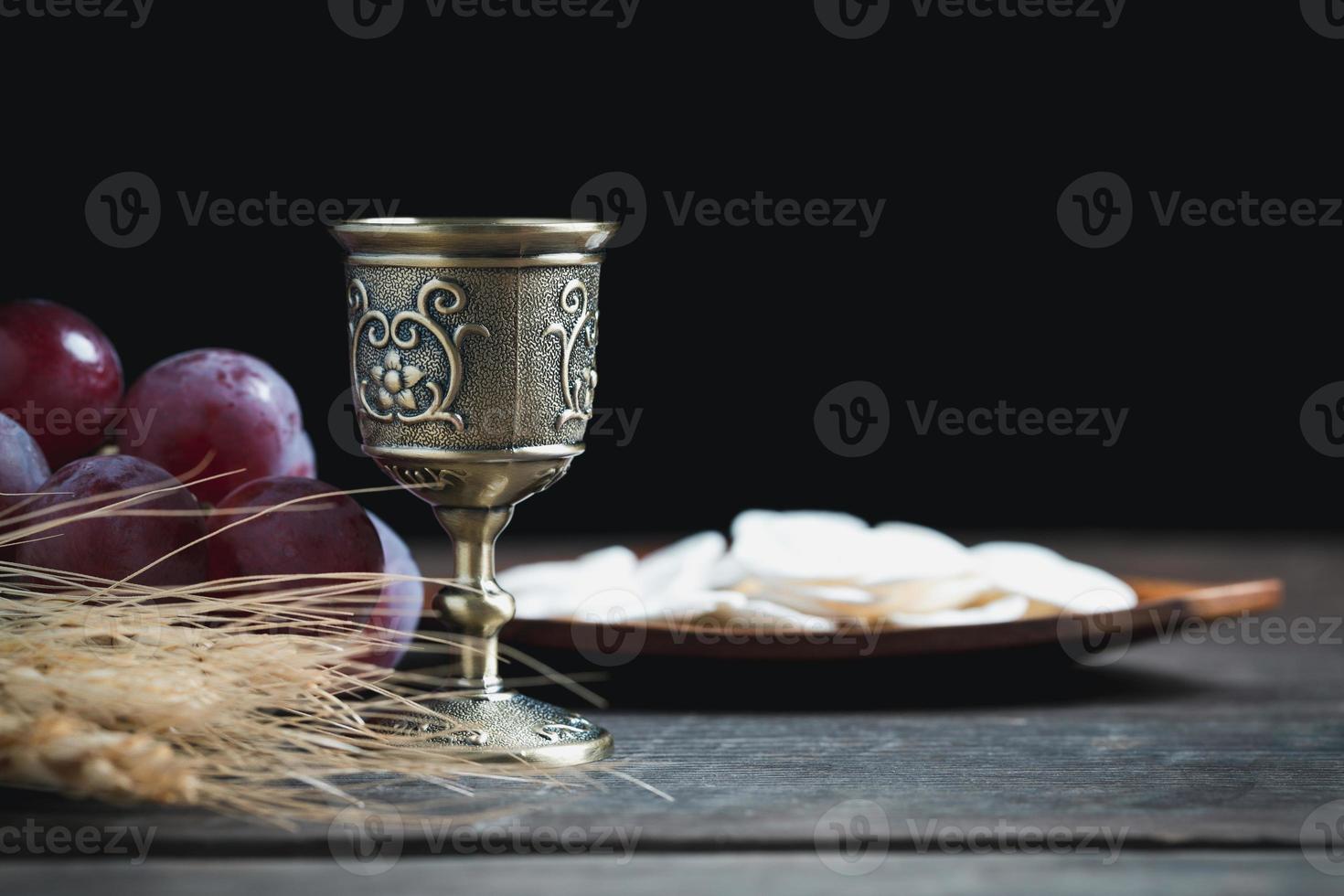 concept van Eucharistie of heilig gemeenschap van Christendom - Brood En Wijn Avondmaal