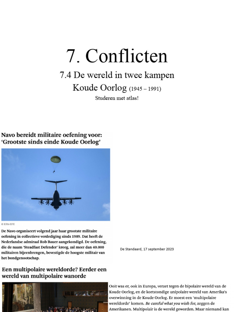 Gewapende Conflicten In De Wereld