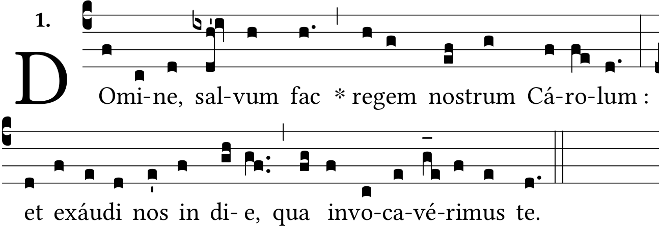 Congregational Domine Salvum fac regem nostrum Carolum - MusicaSacra - Domine Salvum Fac Regem Nostrum