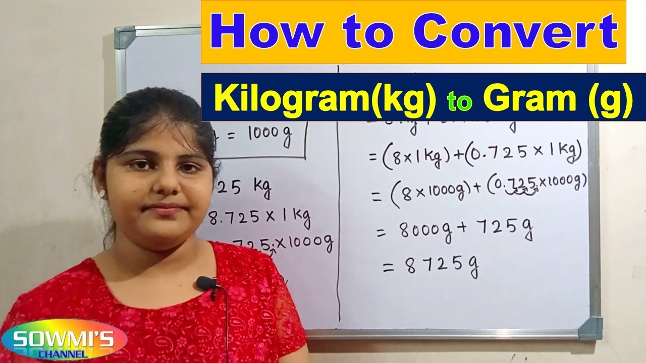 Conversion of kg to g | how to convert kilogram to gram | kilogram into - Omrekenen Van Kg Naar Gram