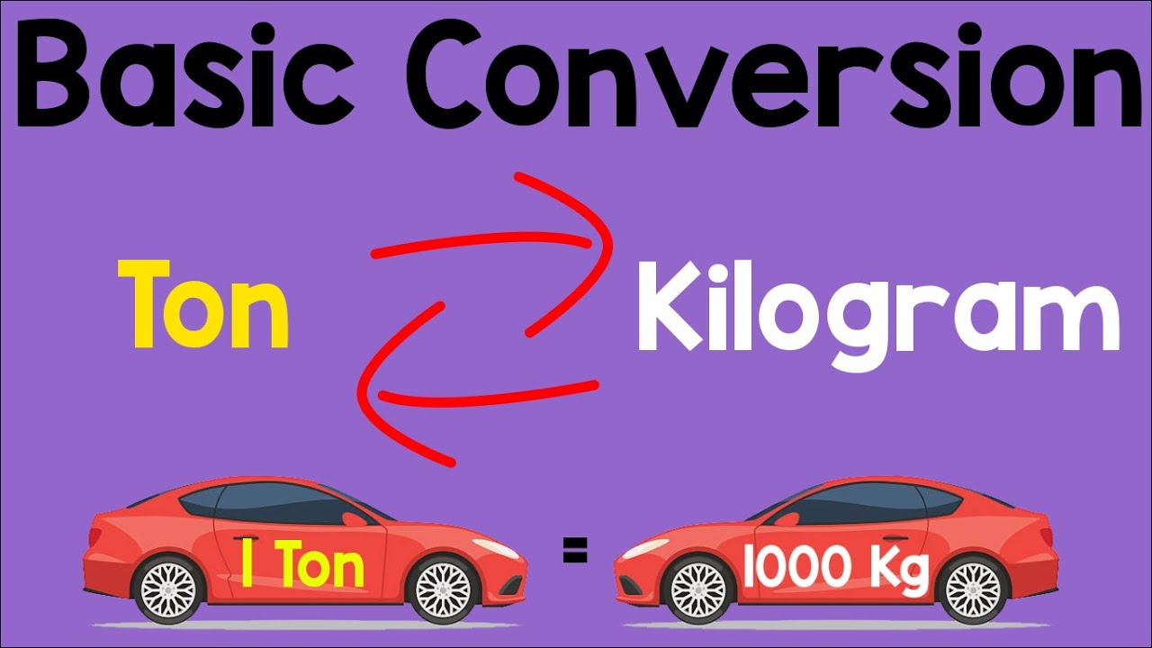 Converting Kilogram to Metric Ton and Metric Ton to Kilogram - Hoeveel Kilogram Is Een Ton