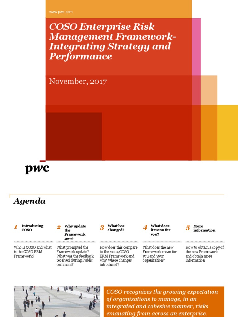 Coso Enterprise Risk Management Model
