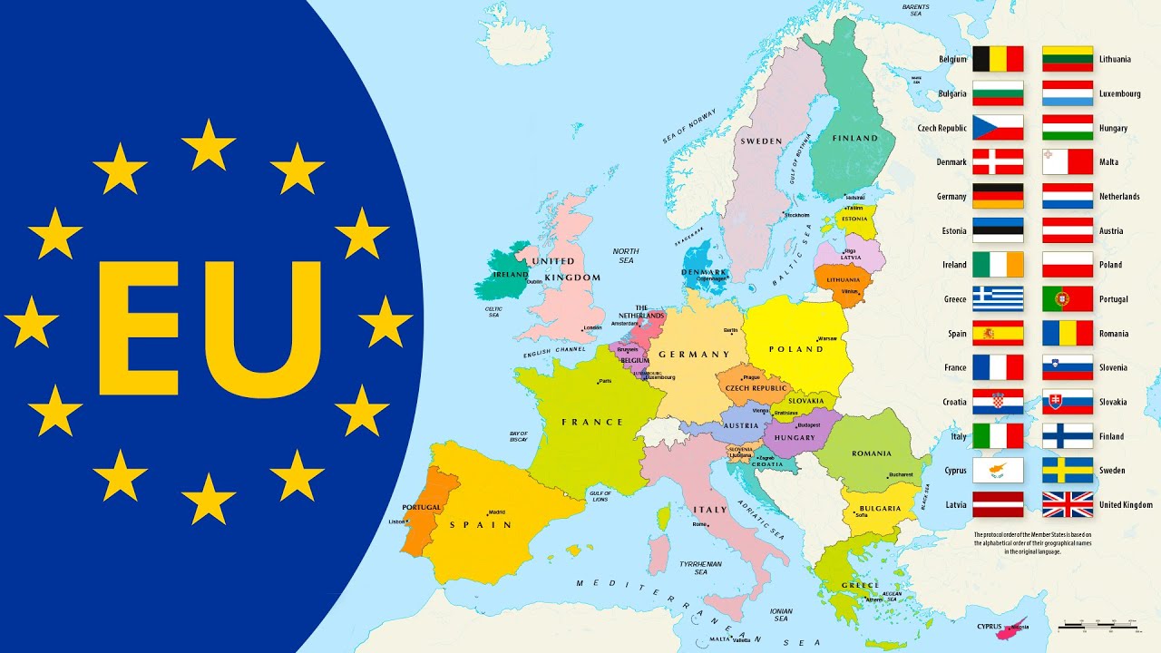 Countries of the European Union [2019] - EU Member States with Flags - Eu Law Text Cases And Materials