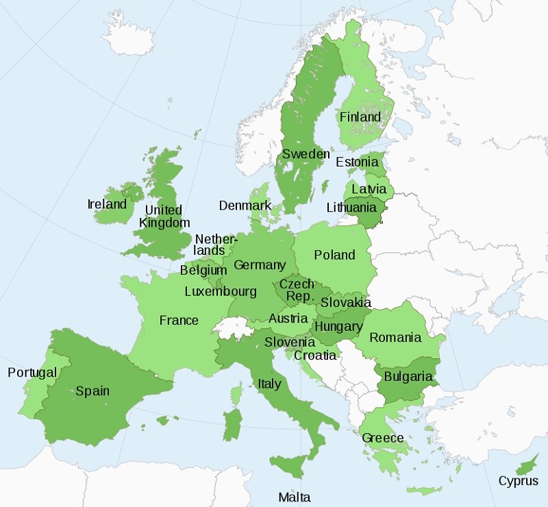 Countries of the European Union (2019) | Learner trip - Welke 28 Landen Zijn Lid Van De Eu