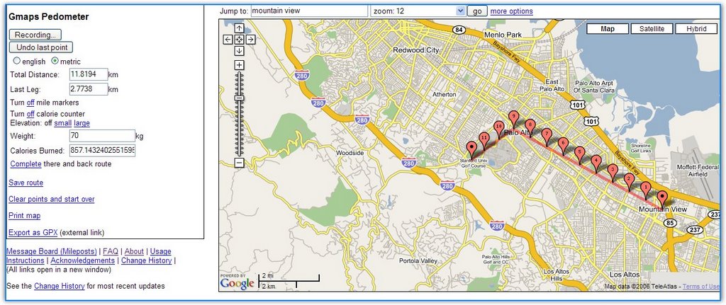 Create Running Routes With Google Maps - Hoe Wordt Een Pedometer Meestal Genoemd