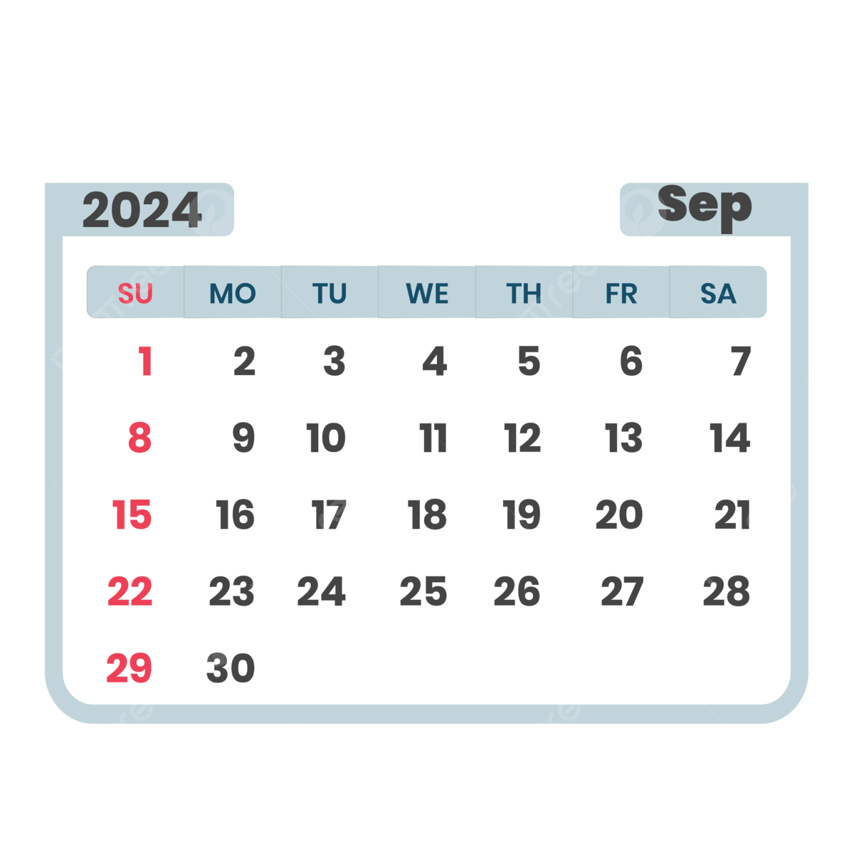 Creative Calendar September 2024 Design Vector, September 2024, 2024 - Derde Dinsdag Van September 2024