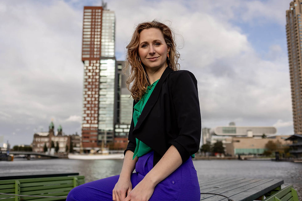 Creative portraits with project manager Rebecca van der Schaft - Rebecca Van Den Hoek