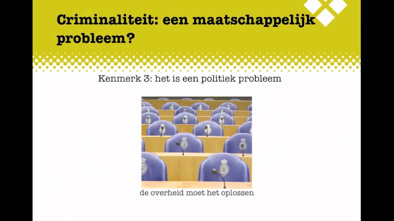 Criminaliteit H3 BB Criminaliteit als maatschappelijk probleem - YouTube - Wanneer Is Iets Een Maatschappelijk Probleem