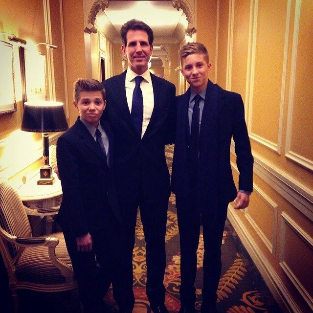 Crown Prince Pavlos with 2 of his 4 sons Achileas and Alexios, attend - Constantijn Alexios Van Griekenland En Denemarken