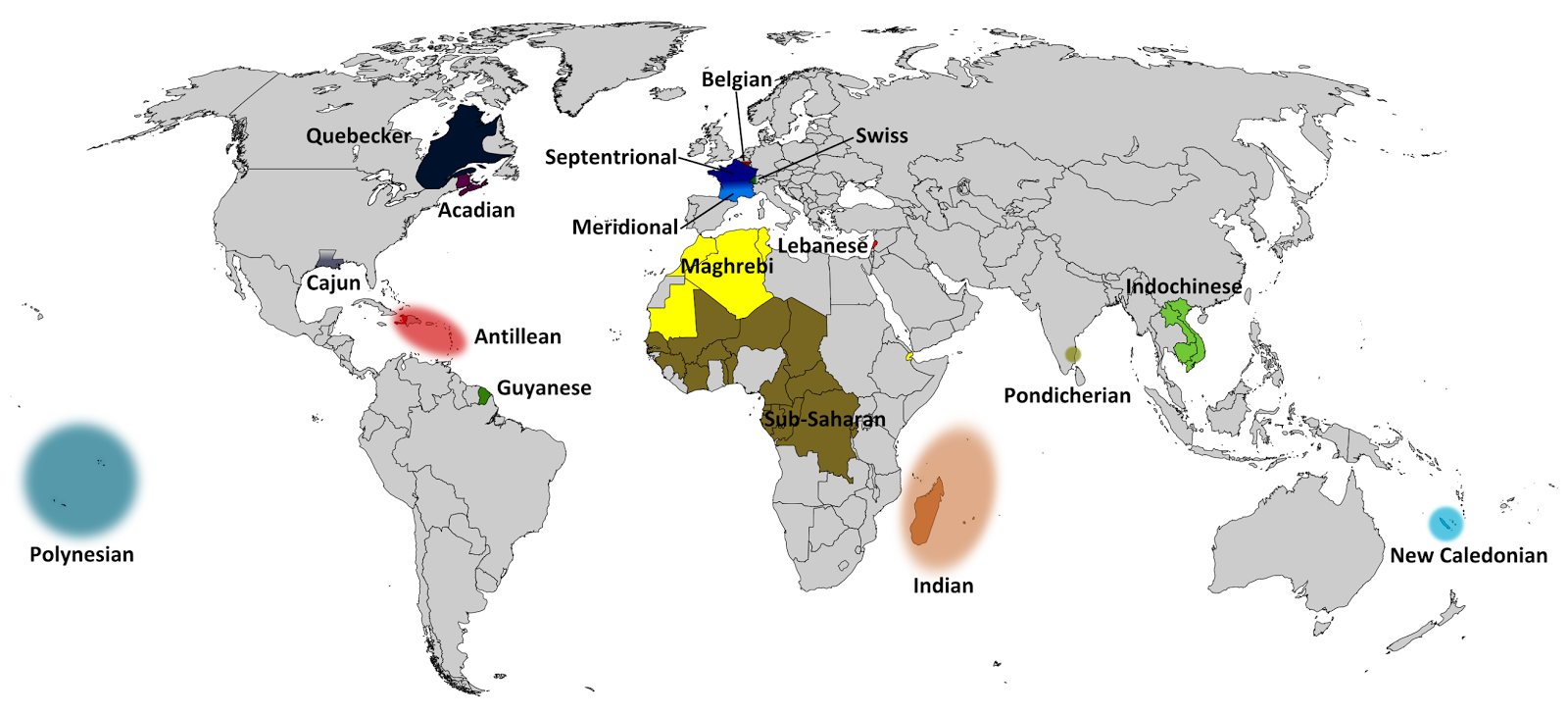 Current Semitic Languages in the World Mapped - Vivid Maps - Hoeveel Mensen Spreken Frans In De Wereld