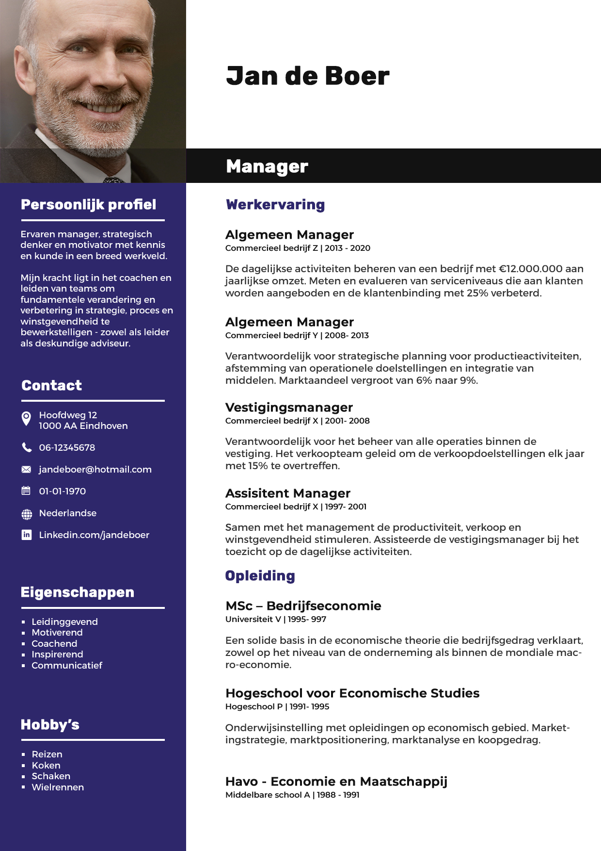 Cv Voorbeeld 2025 - Roxi Wendie - Profiel Van De Nederlandse Overheid