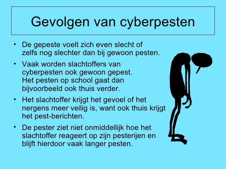 Cyberpesten - Wat Zijn De Gevolgen Van Pesten