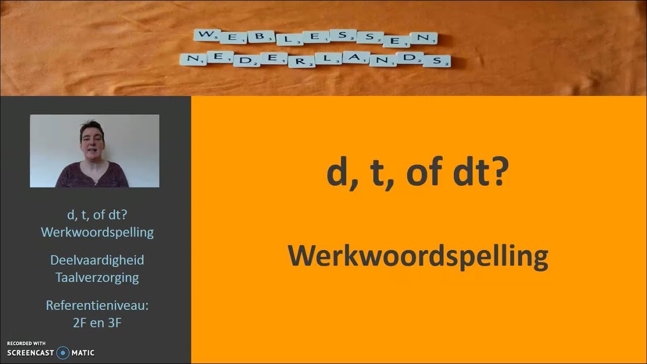 d, t, of dt? Werkwoordspelling - YouTube - Wanneer Schrijf Je Woorden Aan Elkaar