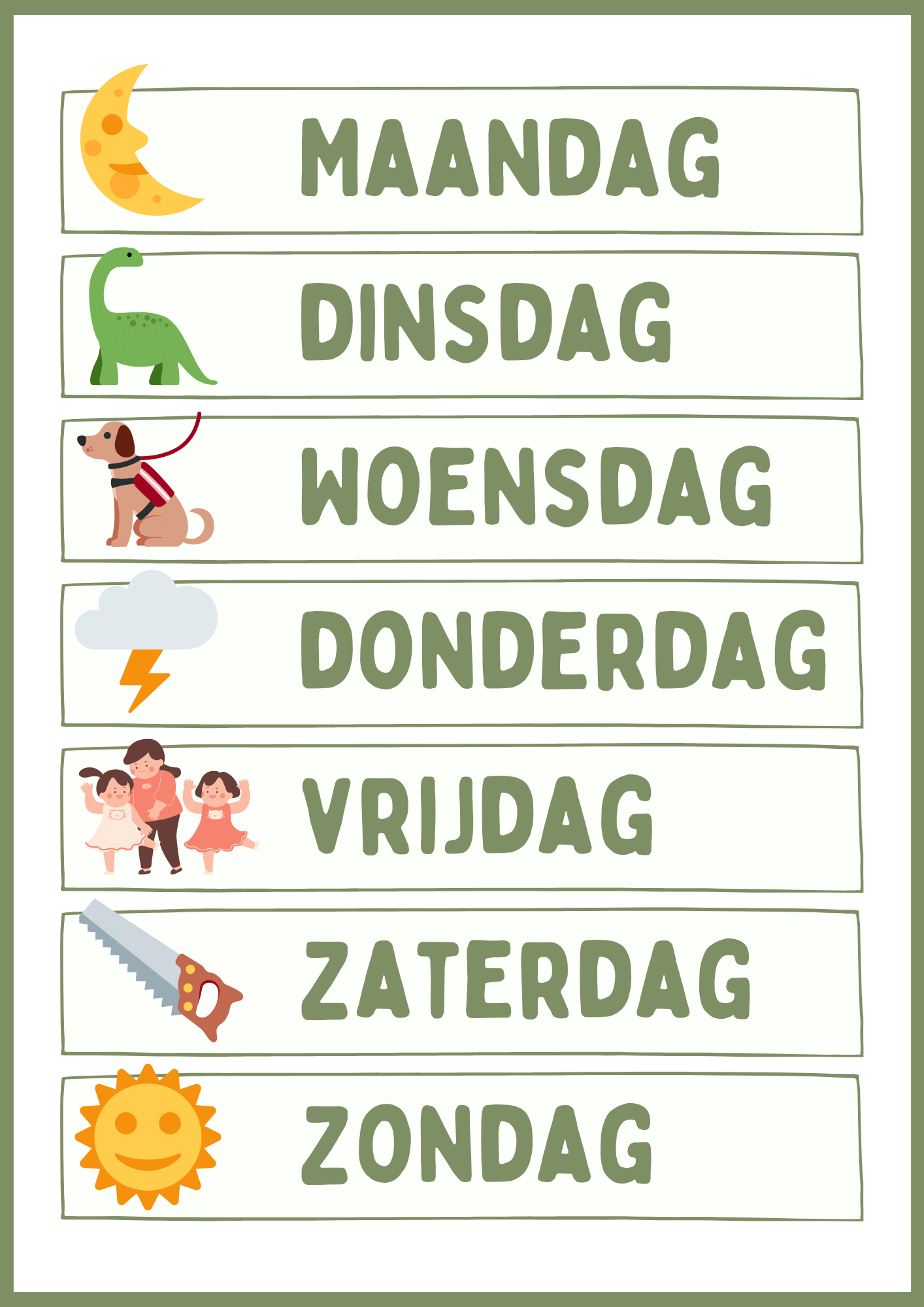 Dagritmekaarten maken in canva – Artofit - Dagen Van De Goede Week