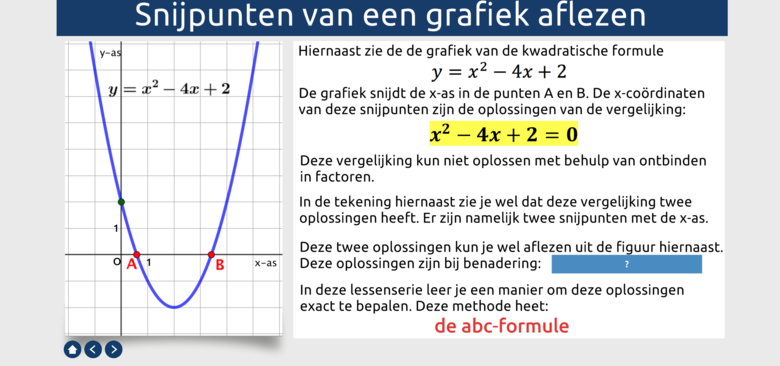 De abc-formule - Theorie - Wat Is De Abc Formule