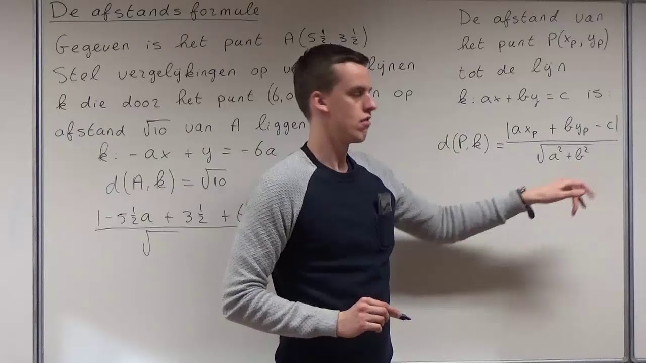 De afstandsformule (VWO wiskunde B) - YouTube - Wiskunde B Vwo Examen 2023