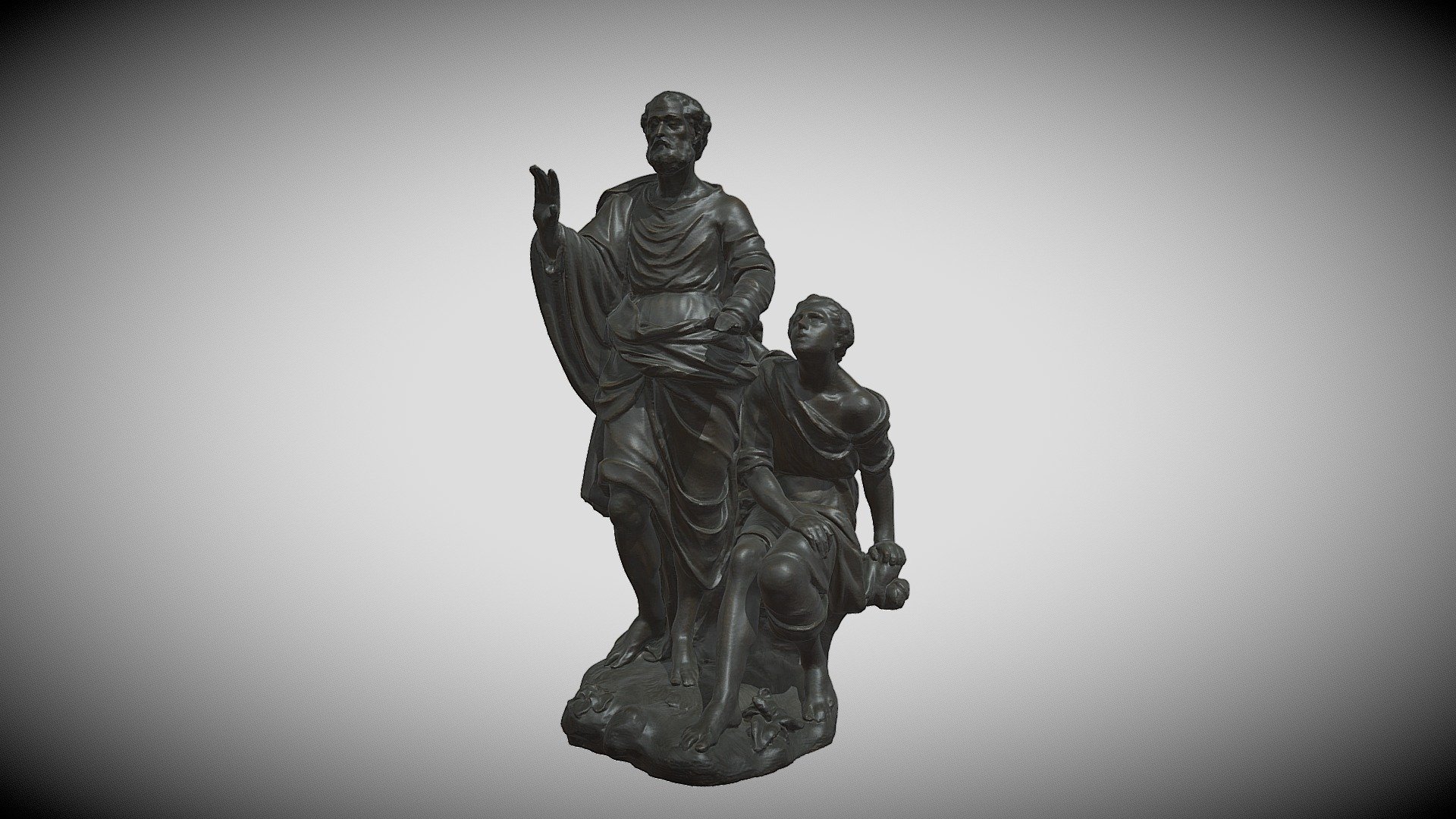 De blinde Romeinse veldheer Belisarius - Download Free 3D model by - Welke Romeinse Veldheer Slaagde Erin Hannibal Te Verslaan