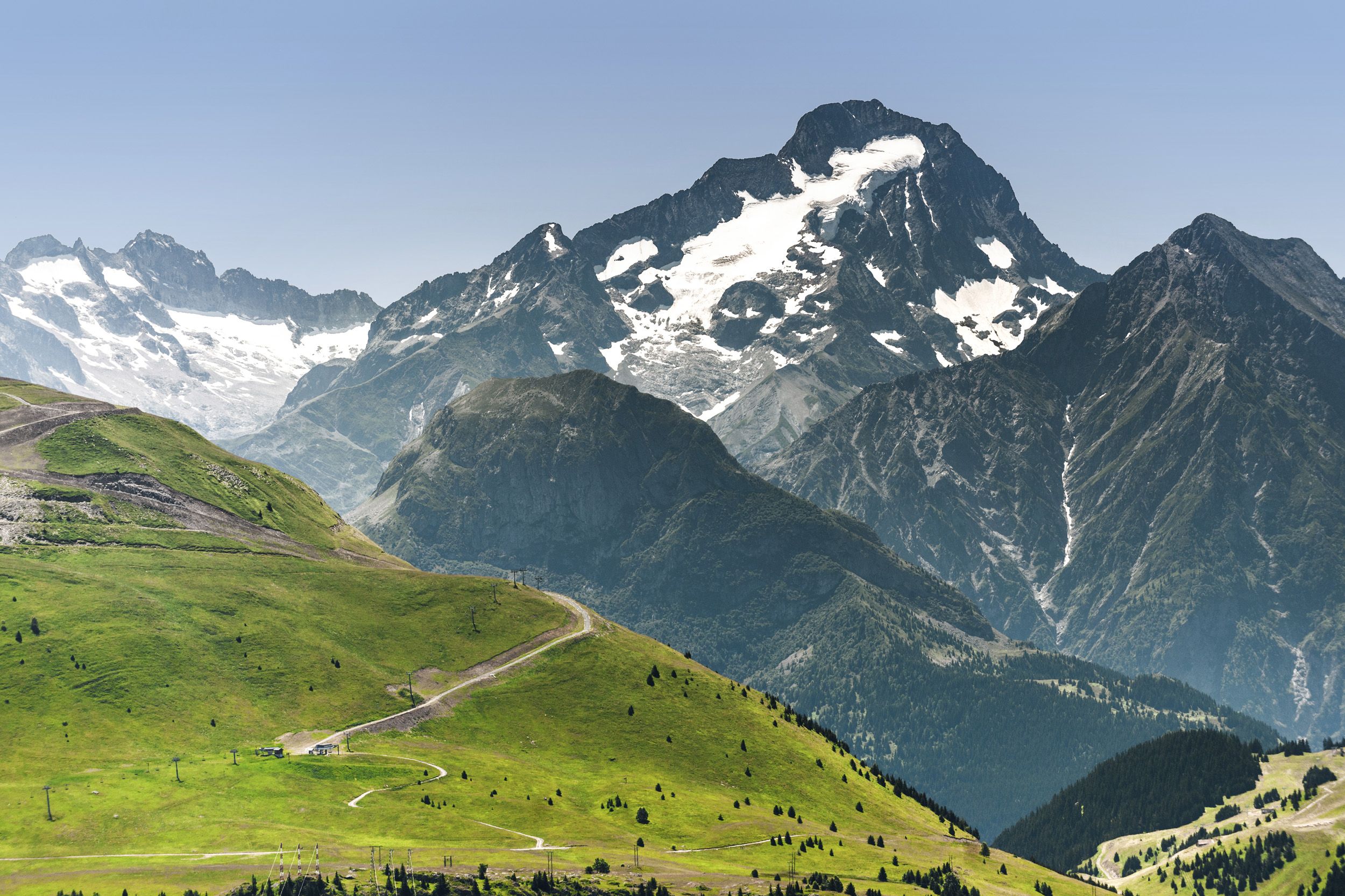 Zijrivier Van De Rhone Ontspringt In De Franse Alpen