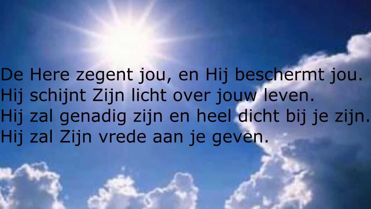 Tekst De Here Zegent Jou