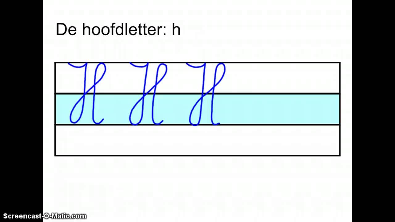 de hoofdletter h - YouTube - Mbo Met Hoofdletters Of Kleine Letters
