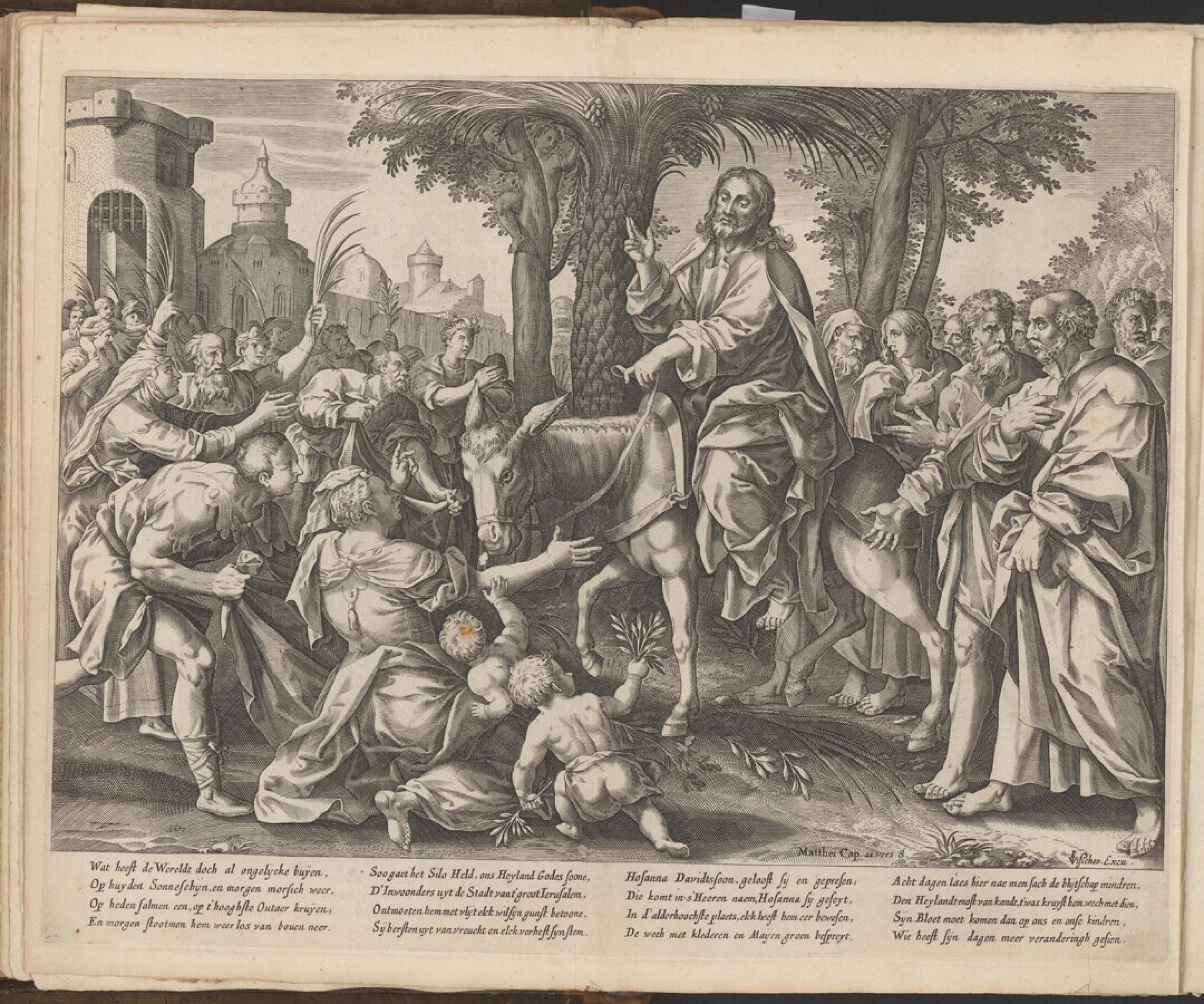 De intocht van Christus in Jeruzalem - Museum Boijmans Van Beuningen - De Intocht In Jeruzalem