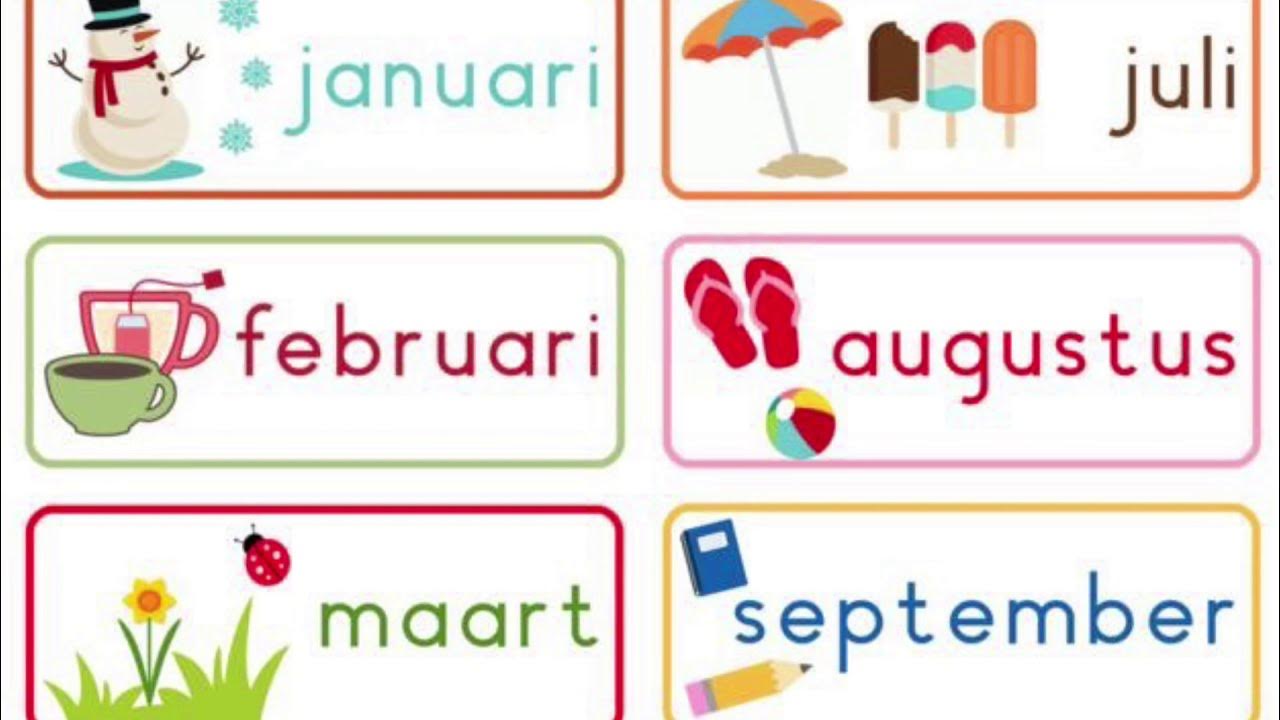 De maanden van het jaar! Lied - YouTube - Begin Van Het Heelal 7 Letters