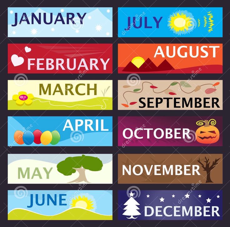 De maanden van het jaar. | Months in a year, Months in english, Kids - Welke Maanden Zijn De Seizoenen