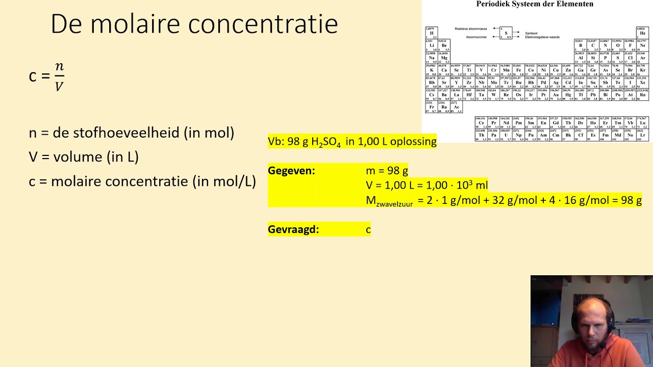 De molaire concentratie (concentraties, deel 7) - YouTube - Bij Cumulatie Van Medicijnen Is De Concentratie In Het Bloed