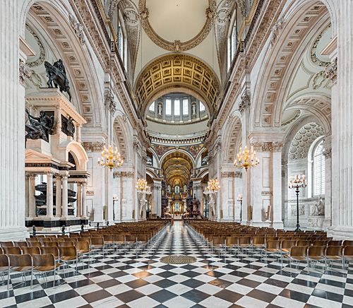 De St Paul's is de grootste kathedraal in Londen, ontworpen door - Welke Londense Kathedraal Werd Door Wren Ontworpen