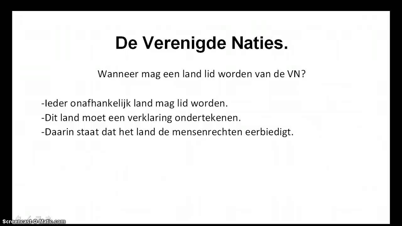 De Verenigde Naties - YouTube - Wat Is De Verenigde Naties