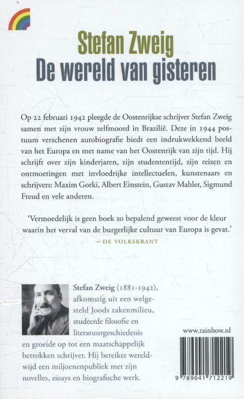 De wereld van gisteren, Stefan Zweig | Boek | 9789041712219 | Bruna - Stefan Zweig De Wereld Van Gisteren