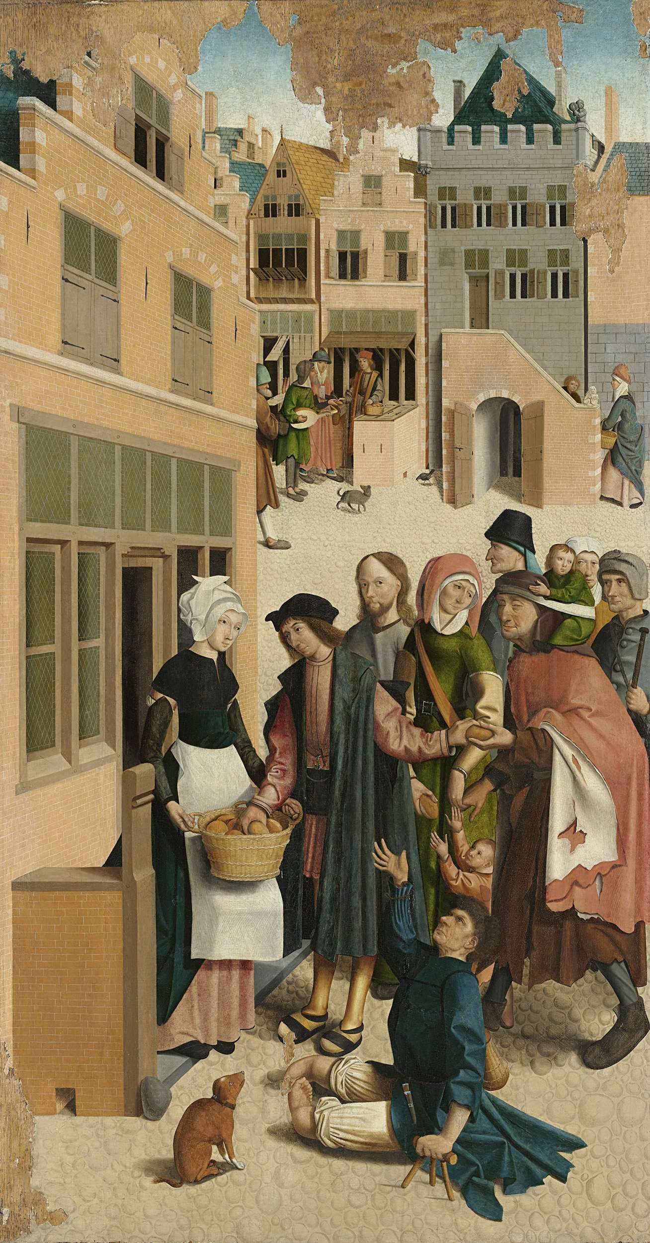 De zeven werken van barmhartigheid, Meester van Alkmaar, 1504 - Wat Zijn De Zeven Werken Van Barmhartigheid