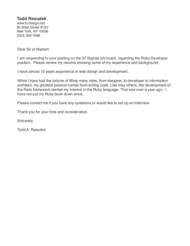 Dear Madam In Letter - Dear Sir Or Dear Madam