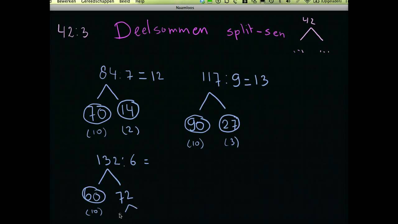Deelsommen splitsen - YouTube - Delen Met Rest Op Rekenmachine