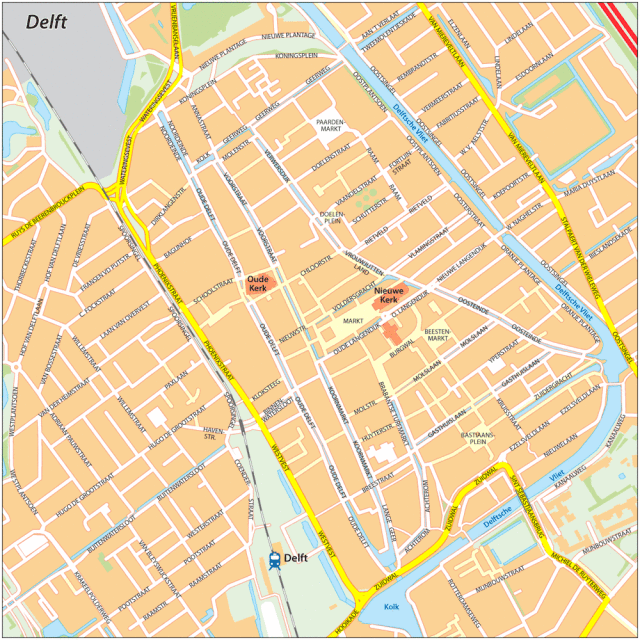 Delft Tram Map - Waar Ligt Delft Op De Kaart