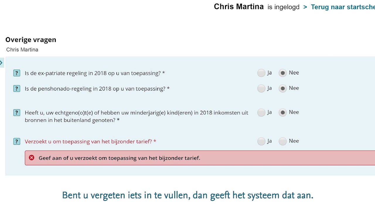 Demo online aangifte inkomstenbelasting - Belastingdienst Curacao - YouTube - Waar Betaal Je Erfbelasting Over