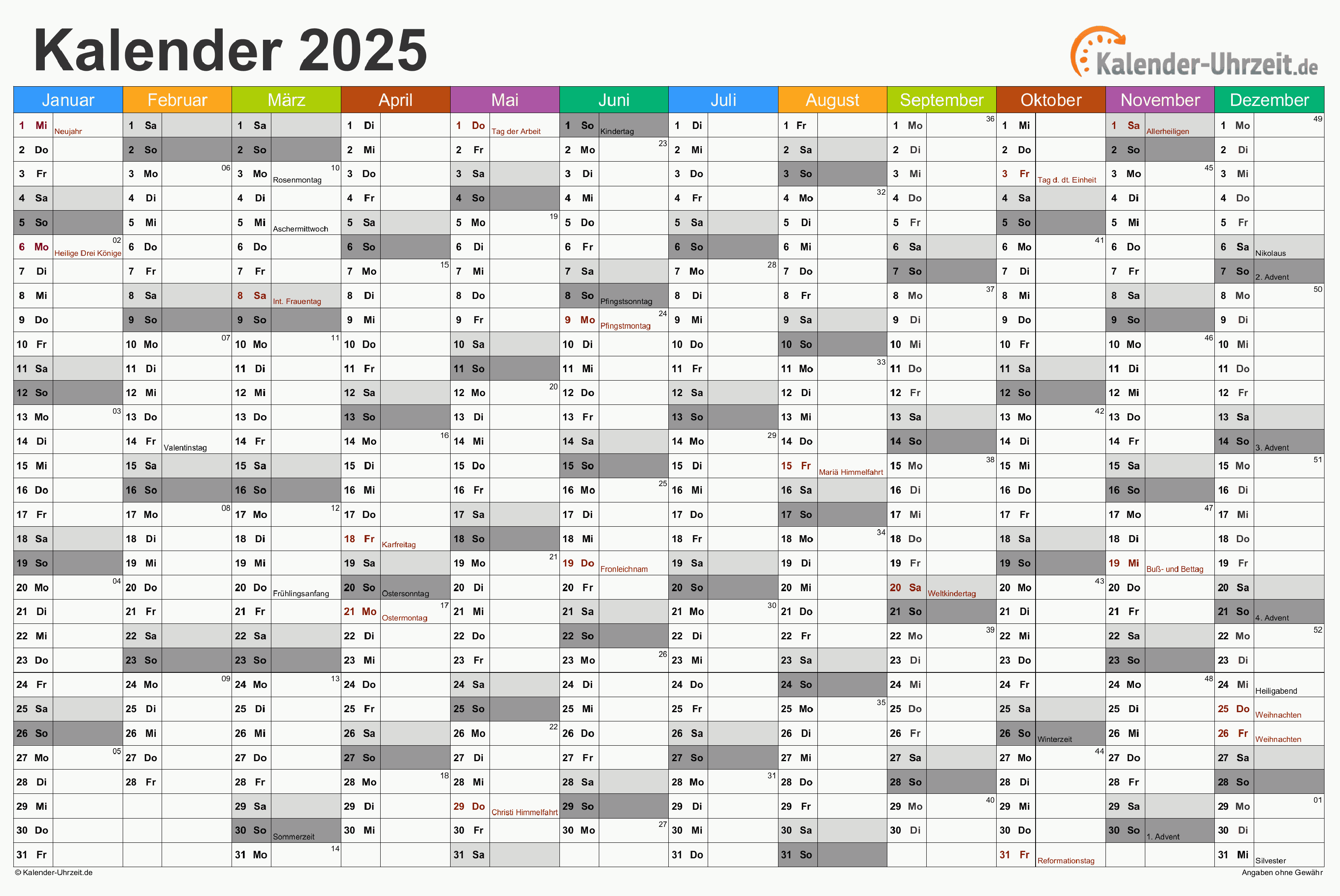 Der Gregorianische Kalender In Deutschland 2025: Ein Blick Auf Das Jahr - Kalender December 2023 Januari 2024