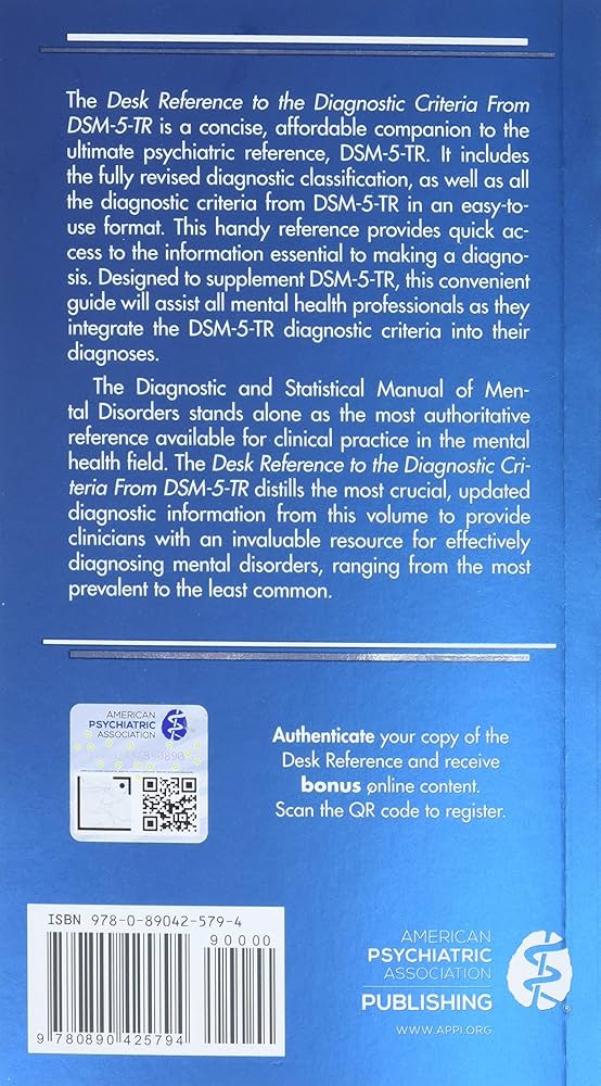 Dsm 5 Tr Desk Reference