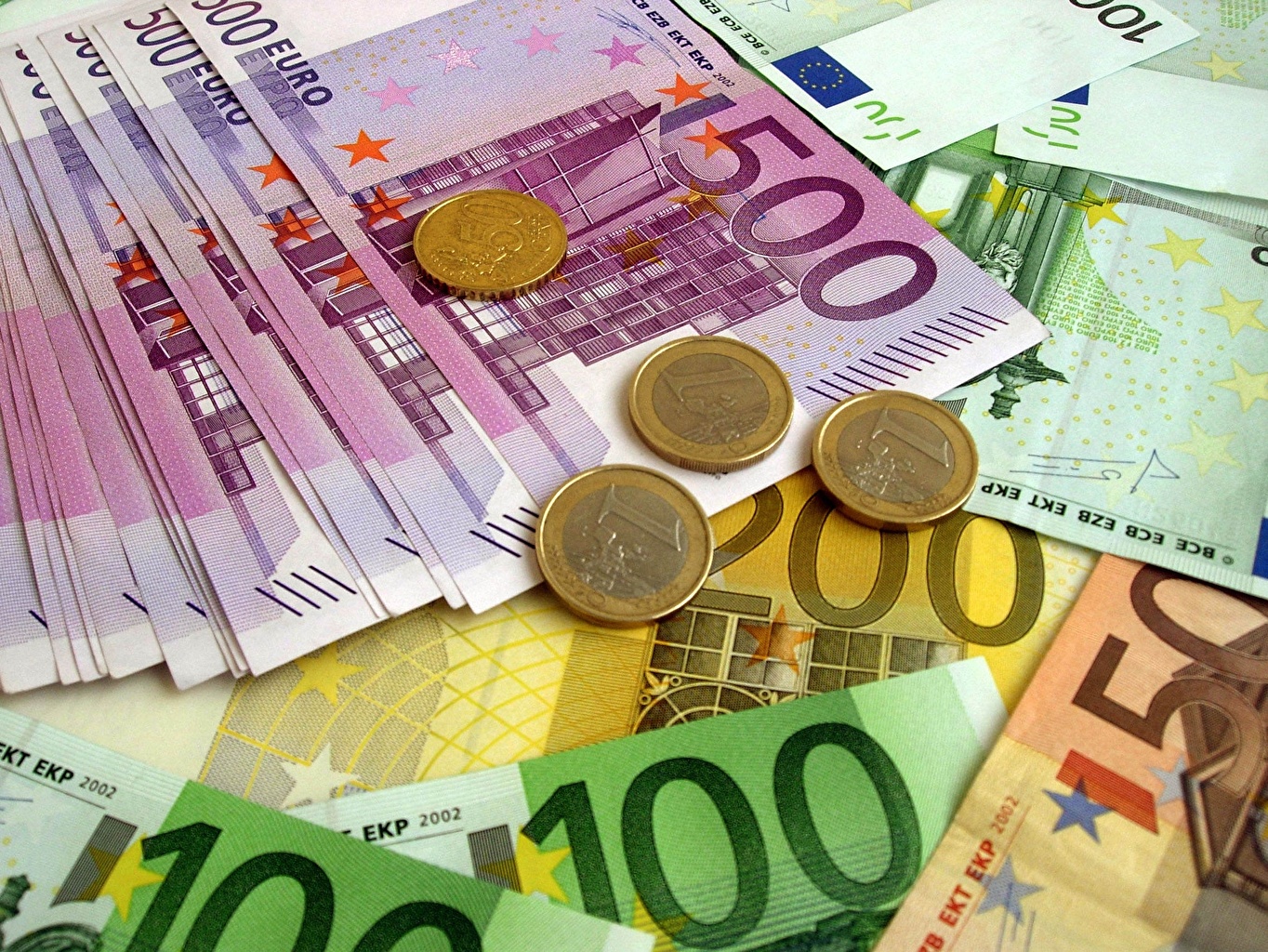 Desktop Hintergrundbilder Euro Münze Banknoten Geld Nahaufnahme - Geld Verdienen Op 14 Jaar
