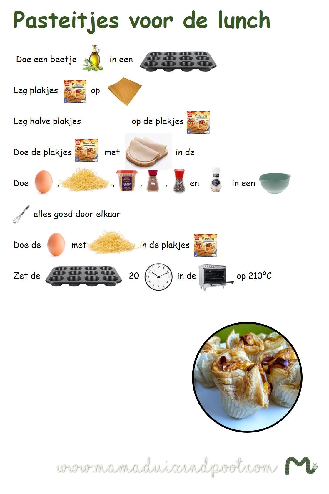Deze pasteitjes voor de lunch zijn een feestje op de tafel…of in de - Dit Wordt Vaak Als Vulling Voor Pasteitjes Gebruikt