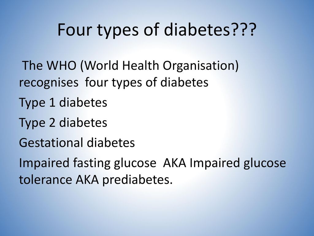Hoeveel Soorten Diabetes Zijn Er
