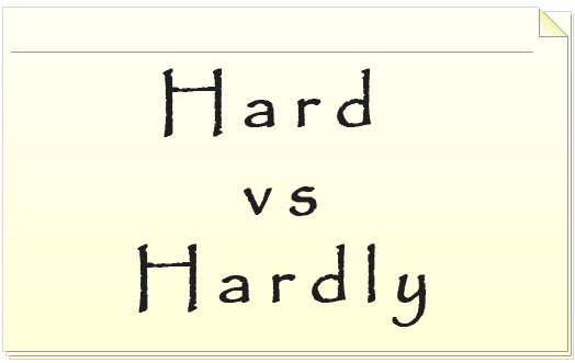 Difference between HARD and HARDLY - learn English,differences,grammar - Hard Times Charles Dickens Book