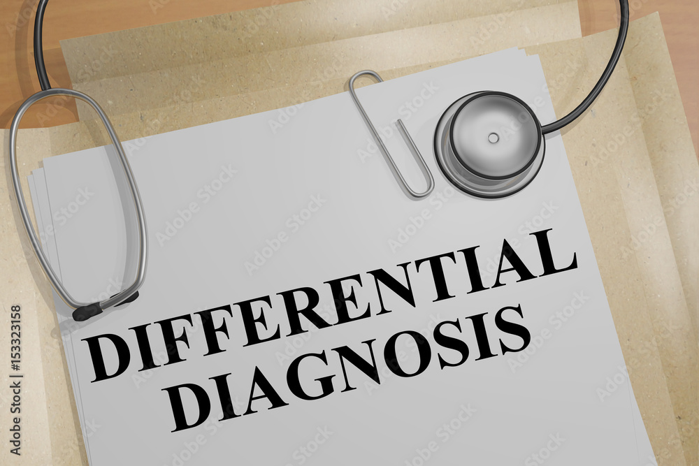 Differential Diagnosis - medical concept Stock Illustration | Adobe Stock - Wat Is Een Differentiaal Diagnose